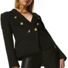 Coupon ⭐ Karen Millen Petite Tailored Button Military Blazer 🔥