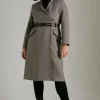 Best Sale 😍 Karen Millen Plus Size Country Check Investment Notch 🧥 Coat 🛒