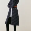 New ✨ Karen Millen Lightweight Puffer Packable Longline 🧥 Coat 💯