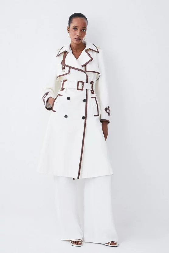 Best reviews of โจ Karen Millen Collar Detail Belted Trench ๐งฅ Coat ๐