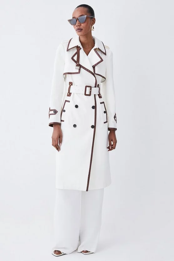 Best reviews of โจ Karen Millen Collar Detail Belted Trench ๐งฅ Coat ๐ - Image 5