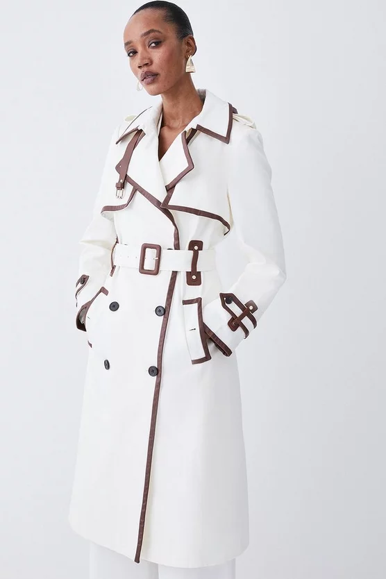 Best reviews of โจ Karen Millen Collar Detail Belted Trench ๐งฅ Coat ๐ - Image 6