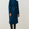 Buy 😉 Karen Millen Italian Virgin Wool Investment Notch Neck 🧥 Coat 😍