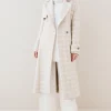 Flash Sale 😍 Karen Millen Italian Wool Cashmere Oversized 🐕 Dogtooth 🧥 Coat ✔️